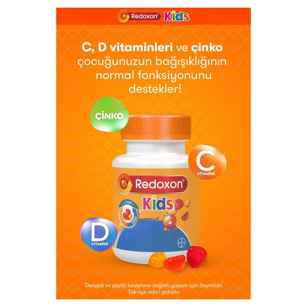 Redoxon Kids+ Redoxon Üçlü Etki 15 Efervesan Tablet (Aile Paketi) I C Vitamini, D Vitamini ve Çinko İçeren Takviye Edici - Görsel 4