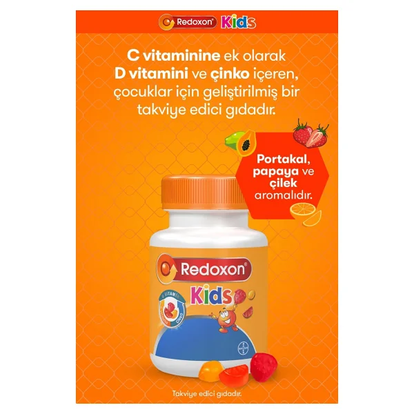 Redoxon Kids+ Redoxon Üçlü Etki 15 Efervesan Tablet (Aile Paketi) I C Vitamini, D Vitamini ve Çinko İçeren Takviye Edici - Görsel 9