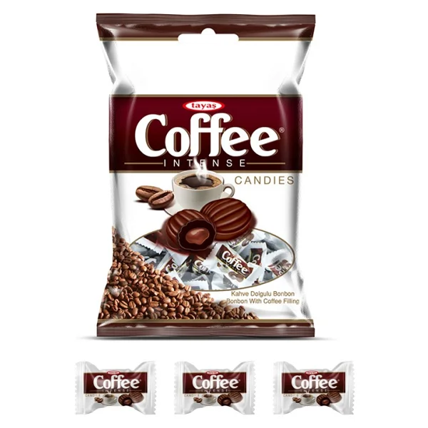 Tayaş Coffee Intense Kahve Aromalı Sert Şeker 1 Kg Poşetli - Görsel 3