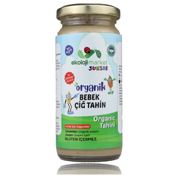 Ekoloji Market Organik Çiğ Tahin Glutensiz Taş Değirmen 230 gr (3 Adet) - Hediyesiz - Görsel 2