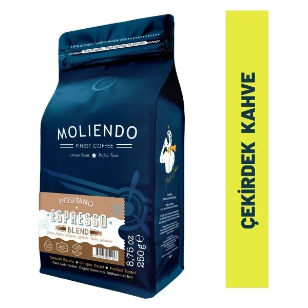 Moliendo Finest Coffee Positano Espresso Blend Kahve (Çekirdek) 1000 g - Görsel 6