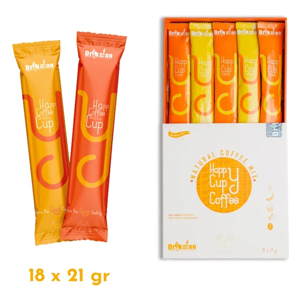 Dr. Kalan Bitkisel Kahve Karışımı Happy Cup Coffee 18 x 21 gr - 378 gr - Görsel 5