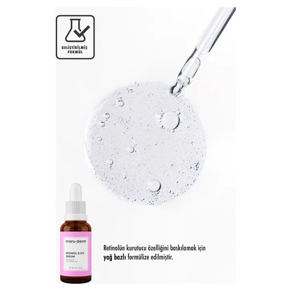 Maru.Derm Retinol 0.5% Cilt Yenileyici Bakım Serumu 30 ml - Görsel 8