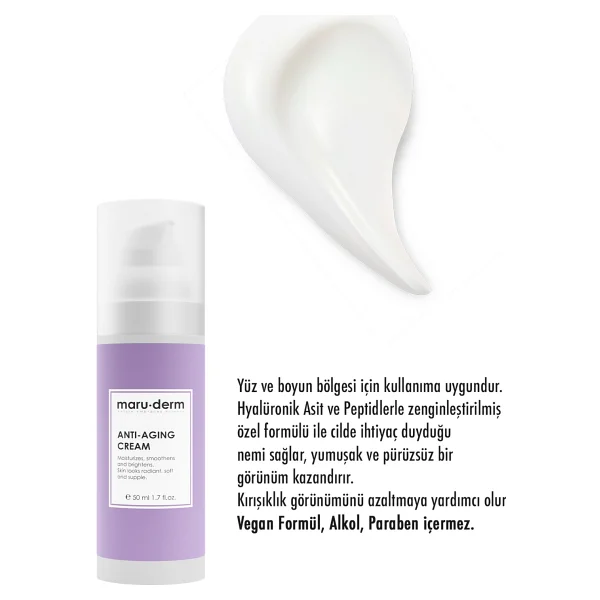 Maru.Derm Anti-Age Kırışıklık Karşıtı Cilt Bakım Kremi 50 ml - Görsel 6