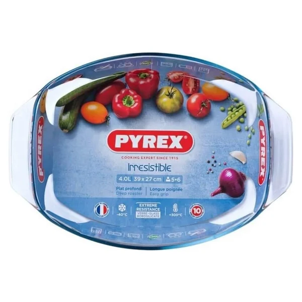 Pyrex 412B000/7044 4 lt Oval Fırın Kabı - Görsel 4