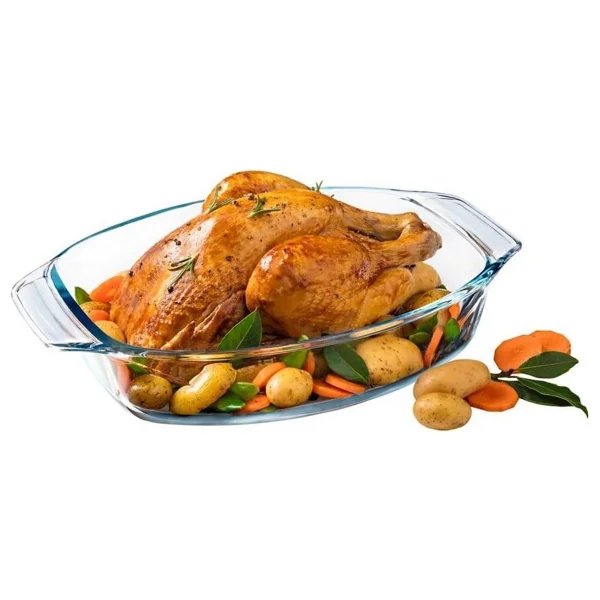 Pyrex 412B000/7044 4 lt Oval Fırın Kabı - Görsel 3