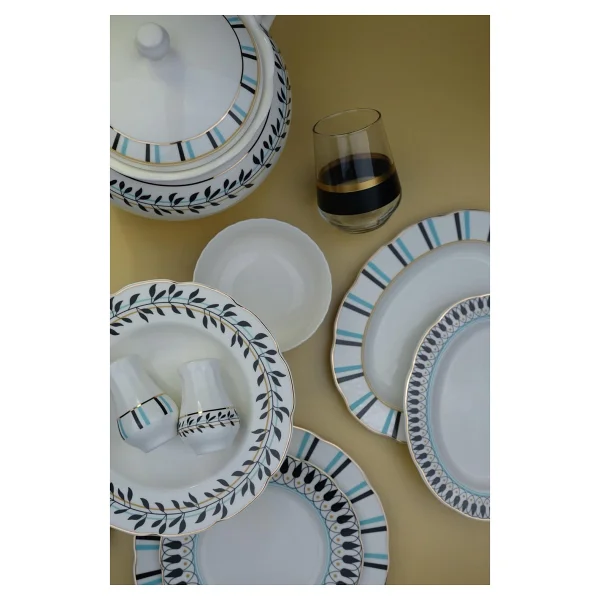 Kütahya Porselen Bone Olympos 12535 62 Parça 12 Kişilik Yemek Takımı - Görsel 2
