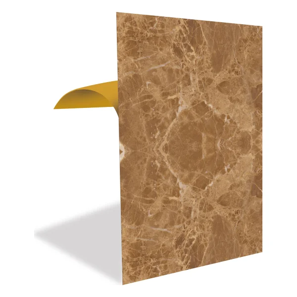 Tink Kendinden Yapışkanlı Açık Kahverengi Mermer Desenli Pvc Panel 41X62 cm (12 Adet) 3 M2 - Görsel 6