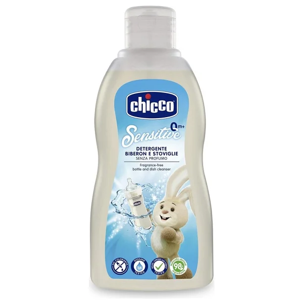 Chicco Biberon Emzik ve Aksesuarlar için 300 ml Temizleyici %98 Doğal İçeriklerle Hassas Temizlik - Görsel 5