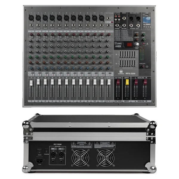 Maxword RPS-2200 2x1100 W Power Mikser - Görsel 2