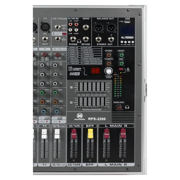 Maxword RPS-2200 2x1100 W Power Mikser - Görsel 4