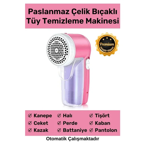 Coverzone Taşınabilir Şarjlı Tiftik Kazak Tüy Toplama Alıcı Takım Elbise Halı Otomatik Tüy Temizleme Makinesi SU-7002 - Görsel 4