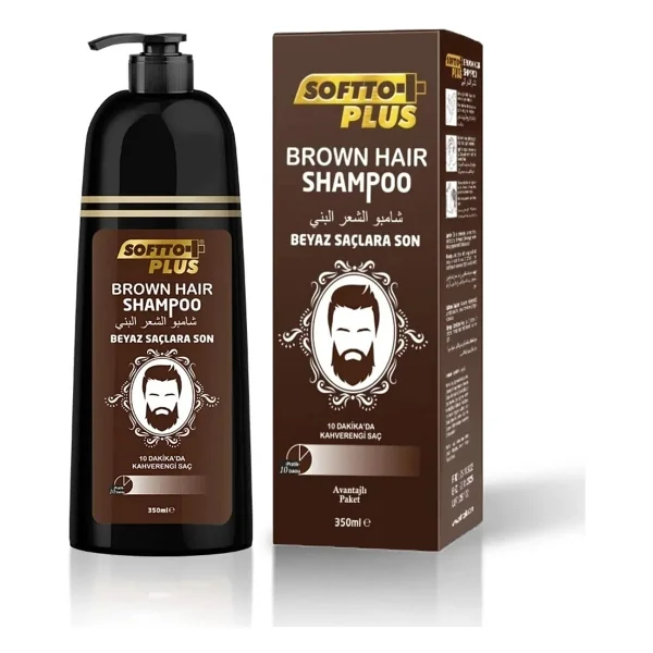 Softto Plus Koyu Kestane Şampuan 10 Dakikada Beyaz Kapatma Etkisi 350 ml Amonyaksız - Görsel 2