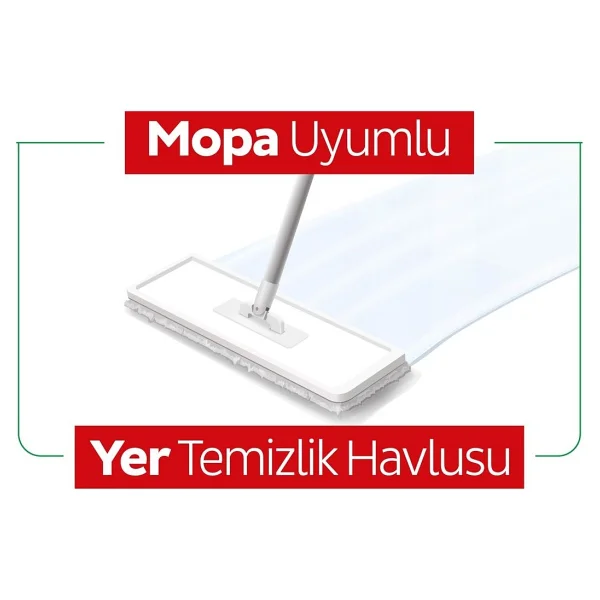 Sleepy Easy Clean Çamaşır Suyu Katkılı Mopa Uyumlu Yer Temizlik Havlusu 50 Yaprak - Görsel 5