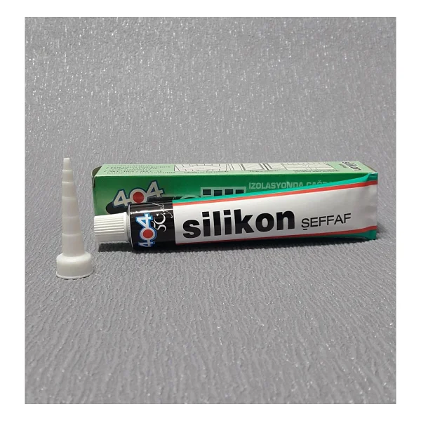 404 Su Sızdırmaz Lavabo Küvet Fayans Silikonu Şeffaf Tüp 55 G - Görsel 2