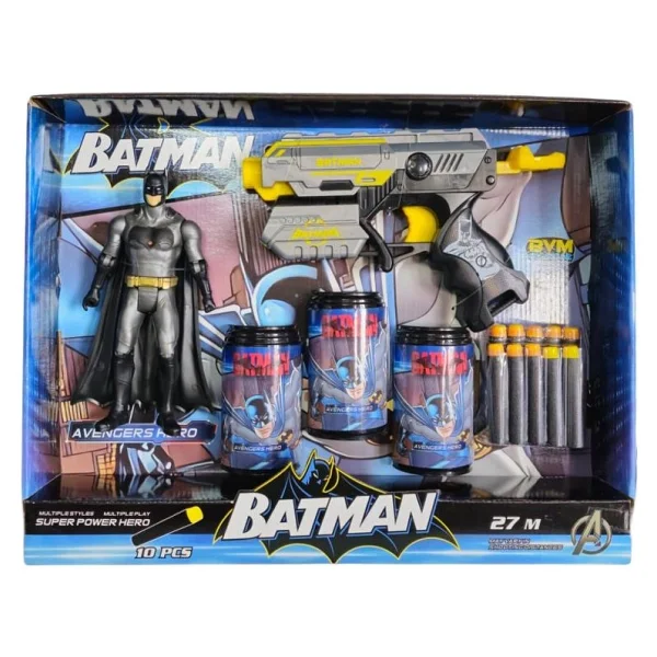 Prestij Oyuncak Prestij BVM Oyuncak Hedefli Soft Mermili Batman Figürlü Dart Atan FAB.9518 - Görsel 5