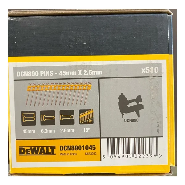 Dewalt DCN8901045 45 mm DCN890P2 Çivisi 510 Adet - Görsel 2