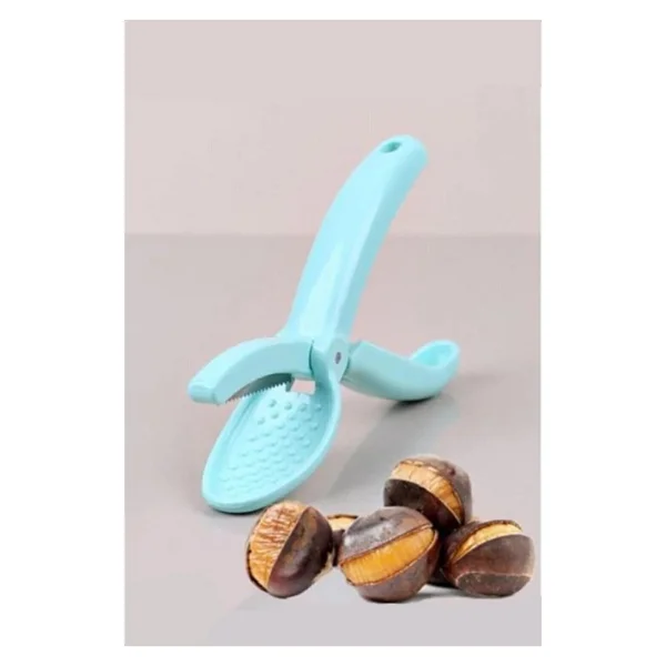 Tiesa Home Plastik Gövdeli Bıçaklı Kestane Çizici Kesici Kesme Bıçağı - Turkuaz - Görsel 2