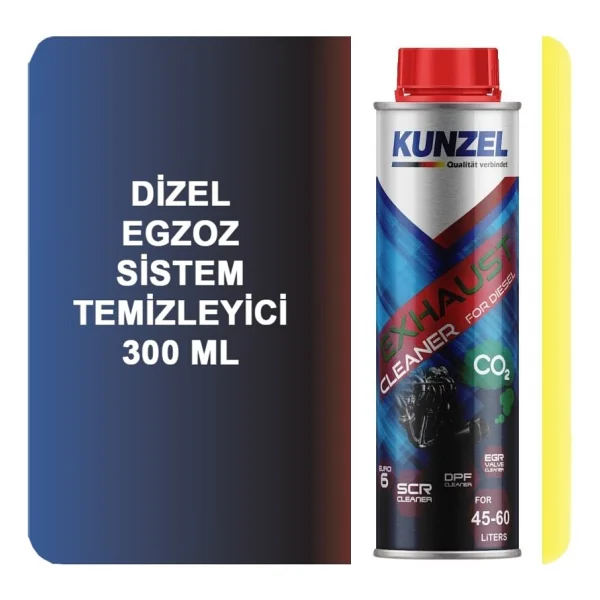 KUNZEL Dizel Egzoz Sistem Temizleyici 300 ml - Görsel 7