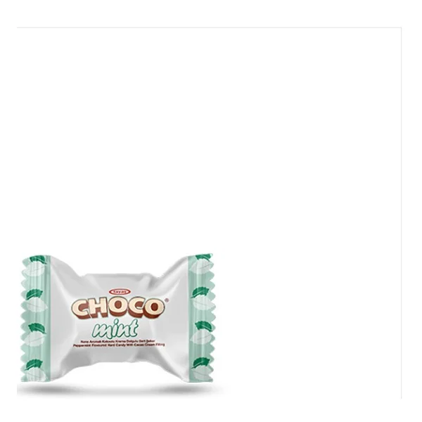 Tayaş Choco Mint Nane Aromalı Kakao Krema Dolgulu Sert Şeker 1 kg Poşet Helal ve Vejetaryen - Görsel 2