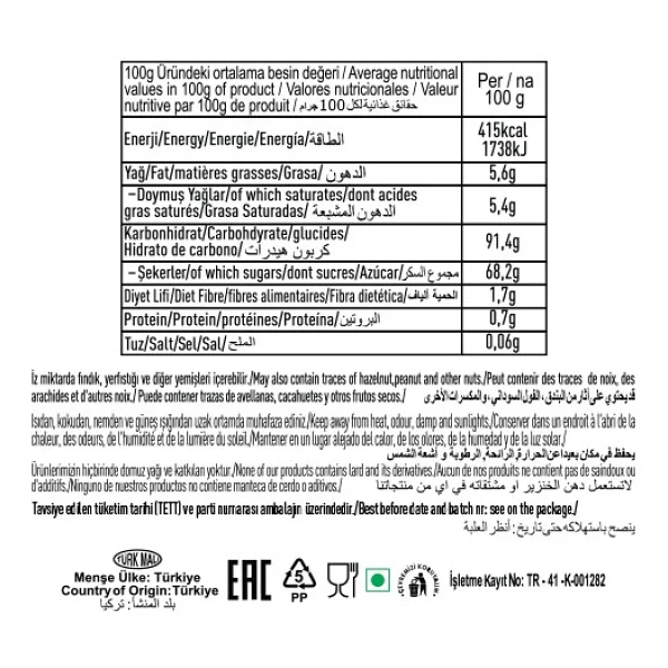 Tayaş Choco Mint Nane Aromalı Kakao Krema Dolgulu Sert Şeker 1 kg Poşet Helal ve Vejetaryen - Görsel 4