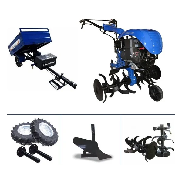 Flash 300 Sr200 - 7Hp Benzinli 3+1 Sanzimanli Capa Makinasi - Demiray Manuel Damperli Romork - Görsel 5