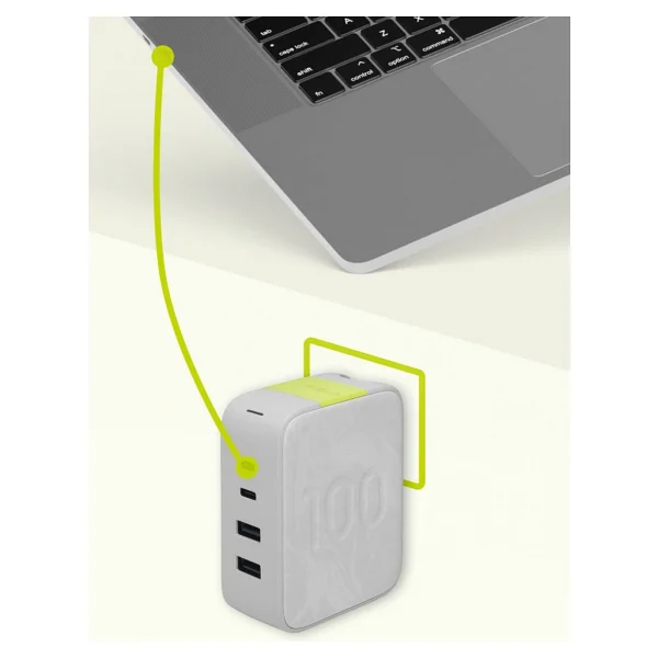 InfinityLab InstantCharger 100 W Siyah Hızlı Şarj Adaptörü - Görsel 4