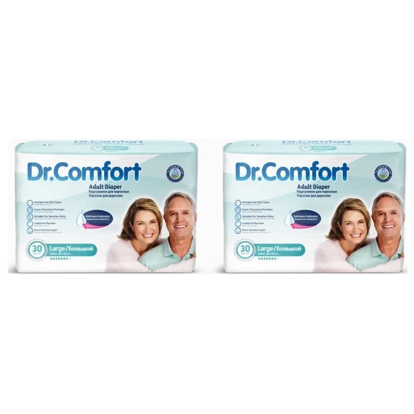 Dr.Comfort Belbantlı Büyük Boy L 30'lu 2 Adet Hasta Bezi - Görsel 2