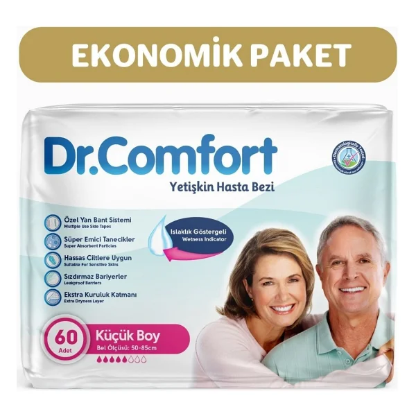 Dr.Comfort Belbantlı Küçük Boy S 30'lu 2 Adet Hasta Bezi - Görsel 4