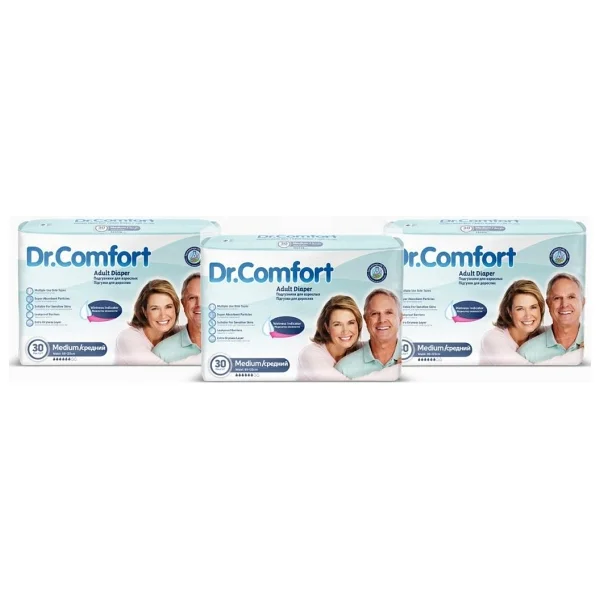Dr.Comfort Belbantlı Orta Boy M 30'lu 3 Adet Hasta Bezi - Görsel 2