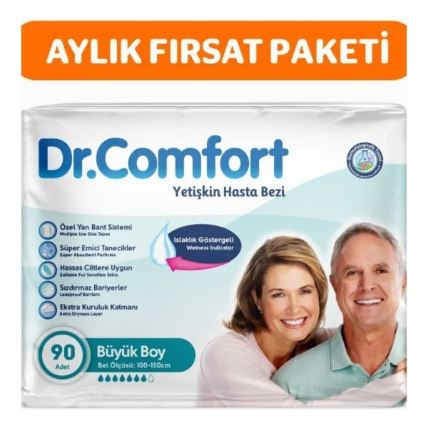 Dr.Comfort Belbantlı Büyük Boy L 30'lu 3 Adet Hasta Bezi - Görsel 4