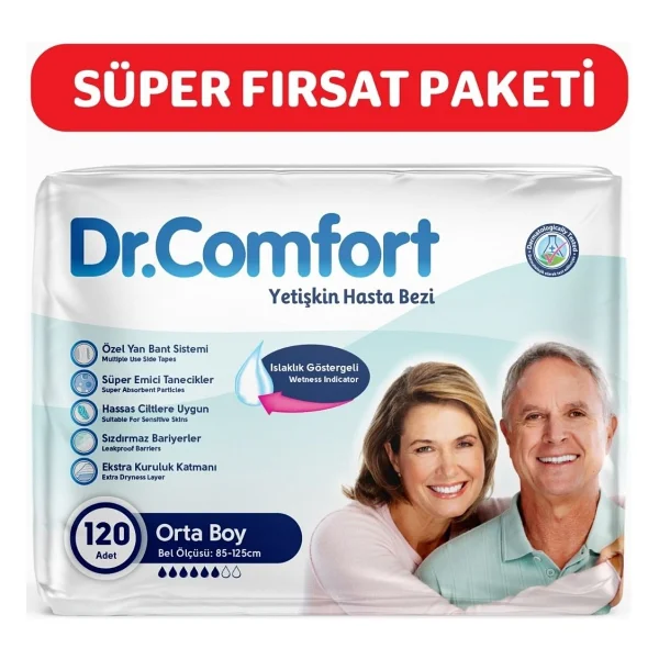 Dr.Comfort Belbantlı Küçük Boy S 30'lu 4 Adet Hasta Bezi - Görsel 6