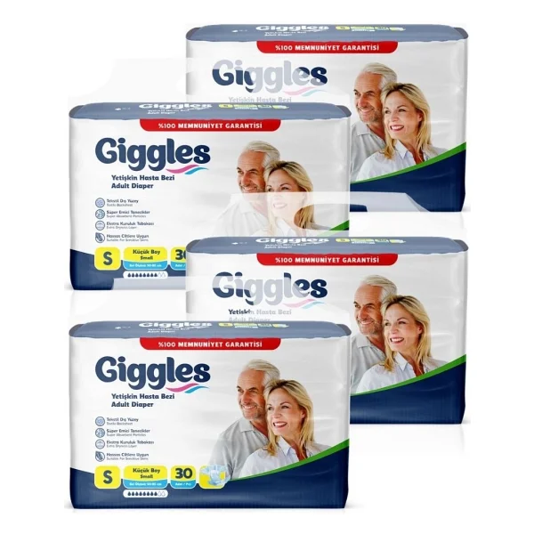 Giggles Belbantlı Küçük Boy S 30'lu 4 Adet Hasta Bezi - Görsel 2