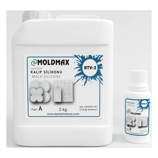 Epoksimax Rtv-2 Kalıp Silikonu 30 Shore Premıum Ekstra Parlak 2 kg - Görsel 2