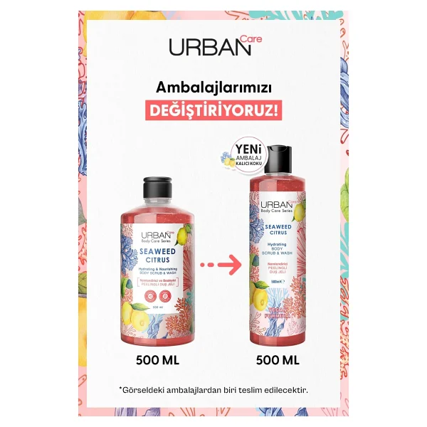 Urban Care Seaweed Citrus Peelingli Duş Jeli 500 ml - Görsel 2