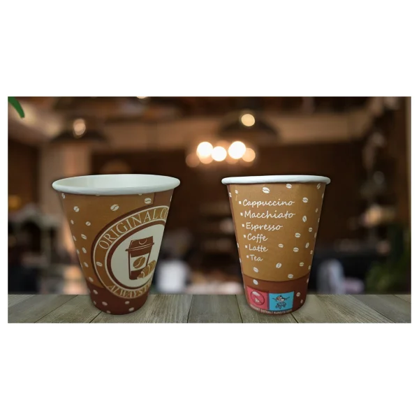 Kitap Cup 12 Oz Karton Bardak - Kahve Bardağı - 300 Adet - Görsel 5