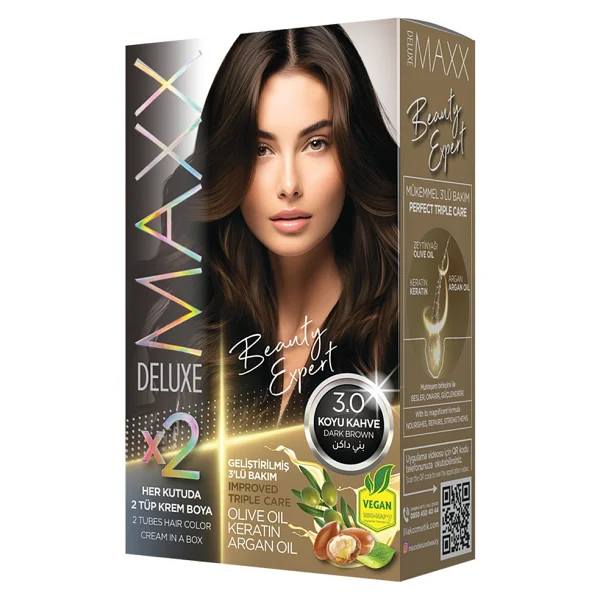 Maxx Deluxe Beauty Expert 0.02 Titanyum Gri Set Saç Boyası - Görsel 7