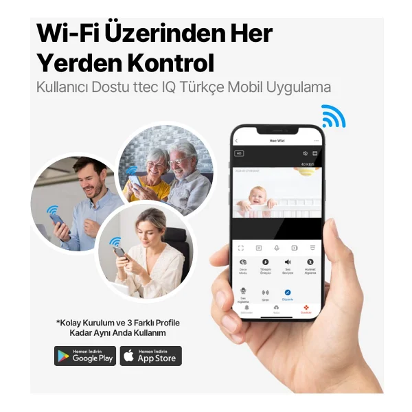 Ttec Wizi 2AGK03 Full HD Wi-Fi Güvenlik Kamerası - Görsel 10