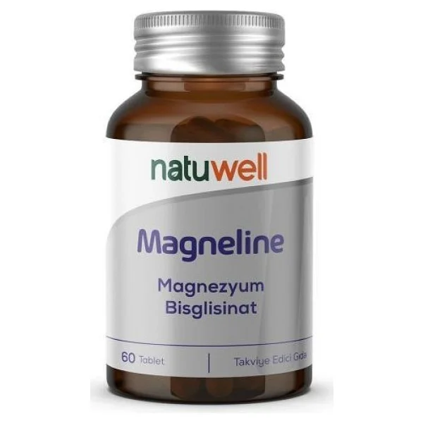 Natuwell Magneline Magnezyum Bisglisinat 60 Tablet - Görsel 6