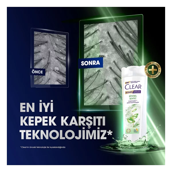 Clear Women Bitkisel Sentez 350 ml Kepek Şampuanı - Görsel 7