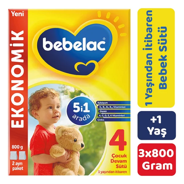 Bebelac 4 Devam Sütü 800 gr 3 Adet - Görsel 6