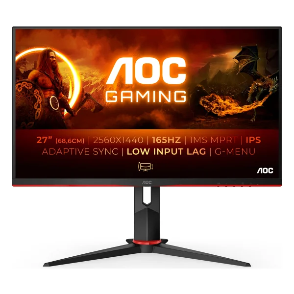 AOC Q27G2S 27" 1 ms 2K Pivot IPS 165 Hz Oyuncu Monitörü - Görsel 8