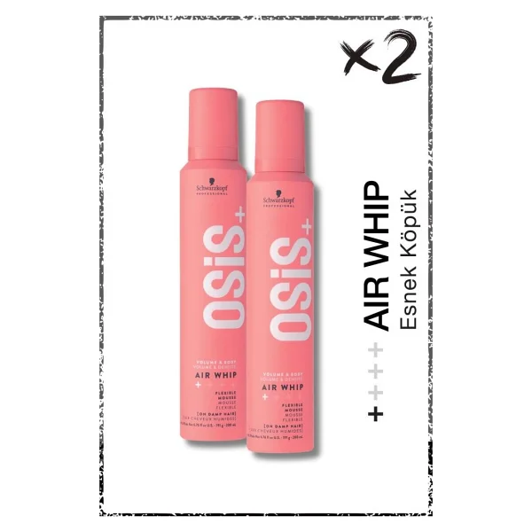 Osis Air Whip 200 ml 2 Adet Saç Köpüğü - Görsel 7
