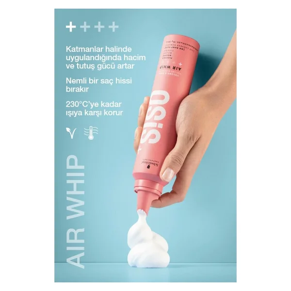 Osis Air Whip 200 ml 2 Adet Saç Köpüğü - Görsel 2