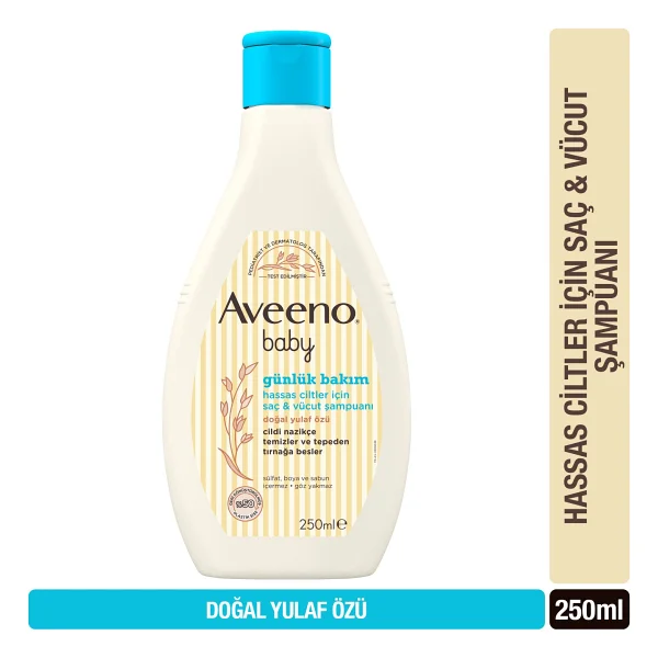 Aveeno Baby Günlük Bakım Saç ve Vücut Şampuanı 250 ml - Görsel 4