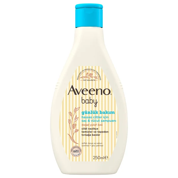 Aveeno Baby Günlük Bakım Saç ve Vücut Şampuanı 250 ml - Görsel 2