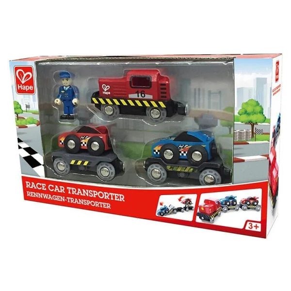 Hape Oyuncak Yarış Arabası Taşıma Treni - Görsel 4