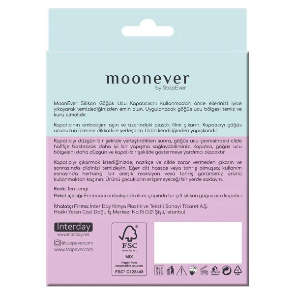 Moon Ever Moonever Silikon Göğüs Ucu Kapatıcı X2 - Görsel 3