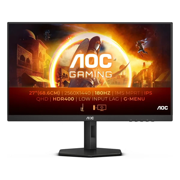 AOC Q27G4X 27" 1 ms 2K Pivot IPS 180 Hz Oyuncu Monitörü - Görsel 6
