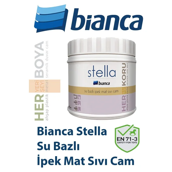 Bianca Stella Su Bazlı Sıvı Cam Ipek Mat 500ML - İpek Mat - Görsel 2